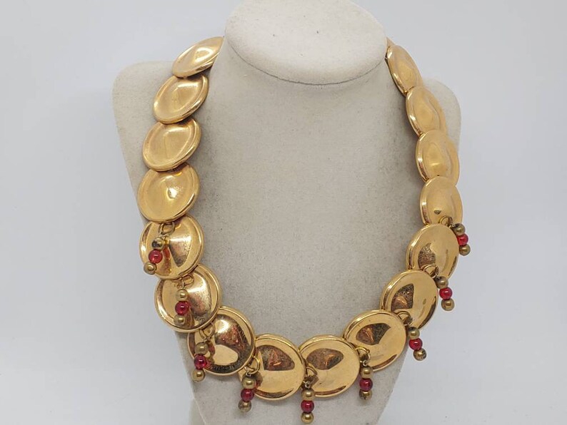 Gold Plated Necklace Gift For Her Gold Necklace For Her Women/'s Gold Plated Necklace One Of A Kind Necklace Gold Circle Necklace