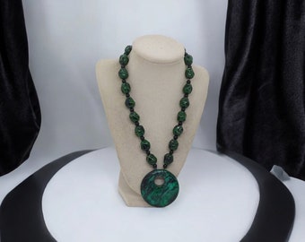 Green Jasper Necklace For Her - Gemstone Necklace - Jasper Necklace For Women - Green Necklace For Women - One Of A Kind Necklace - Gift