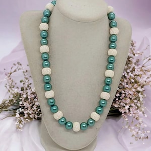 Pearl Necklace - Multicolored Necklace For Women - One Of A Kind Necklace - Statement Necklace - Sparkle Necklace - Bib Necklace - Gift