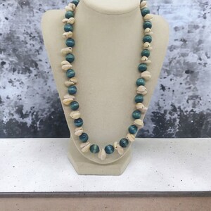 Cowrie Shell Necklace - Shell Necklace - Wooden Necklace - Cowrie Necklace - Unisex Shell Necklace - Unisex Necklace - One Of A Kind - Gift