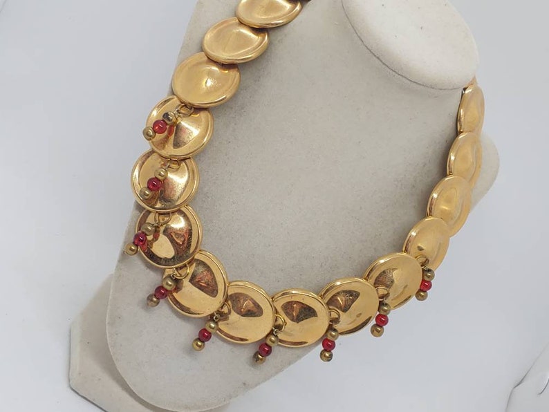 Gold Plated Necklace Gift For Her Gold Necklace For Her Women/'s Gold Plated Necklace One Of A Kind Necklace Gold Circle Necklace