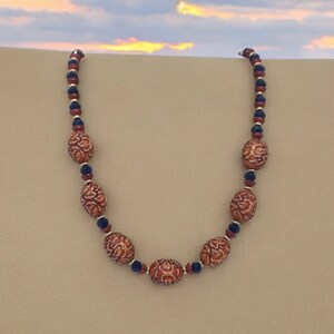 Orange Lucite Necklace - Orange Necklace For Her - One Of A Kind Necklace - Statement Necklace - Multicolored Necklace For Women - Gift