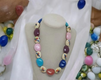 Bohemian Necklace - Colorful Necklace - Multicolored Necklace - Boho Necklace - One Of A Kind Necklace - Statement Necklace - Gift For Her