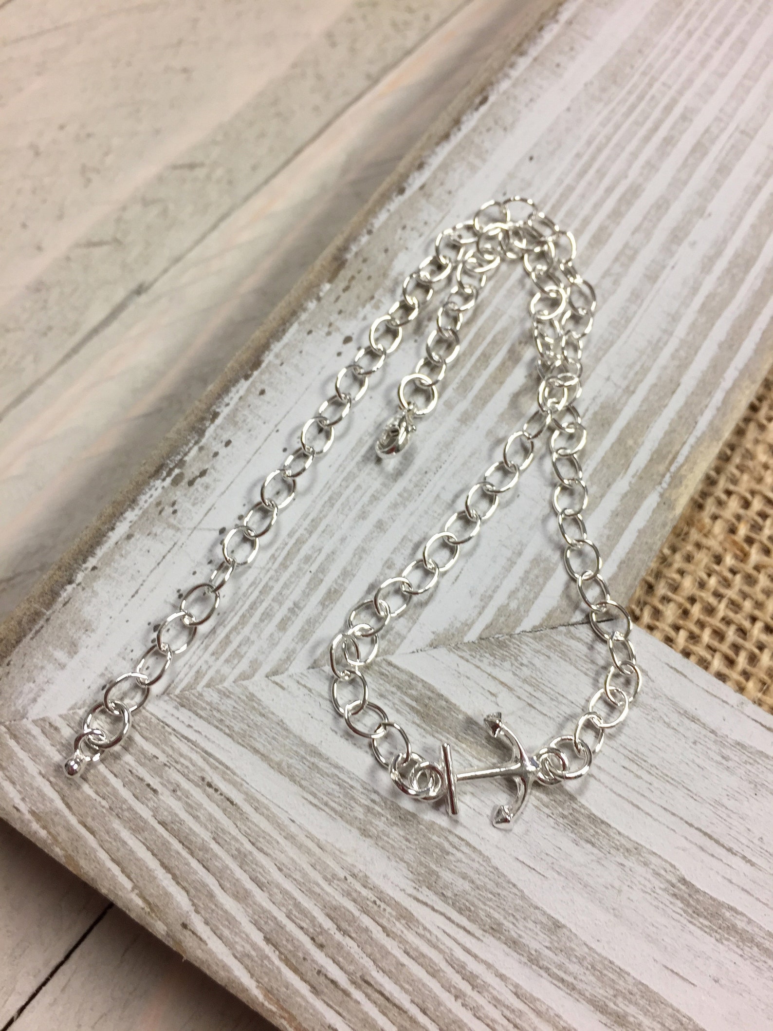 Anchor Anklet Anchor Ankle Bracelet Sterling Silver Anklet Etsy