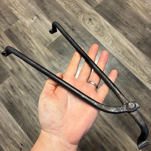 Forged Iron Foldable Trivet: Blacksmith Kitchen Decor