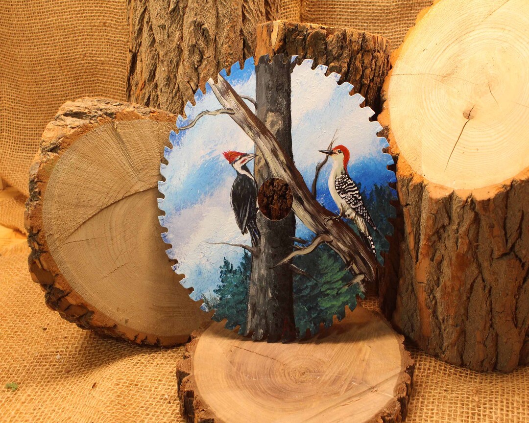Decorative Painted Saw Blade Wall Art Etsy