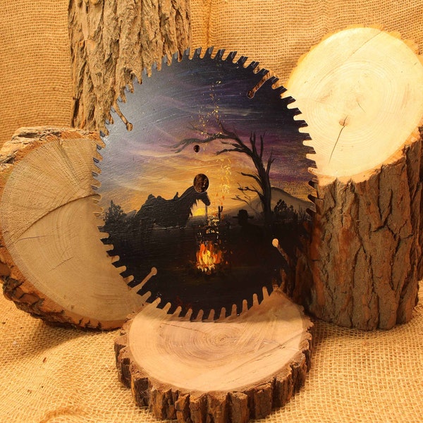 Painted Saw Blade Etsy