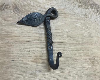 Hand Forged Leaf Hook