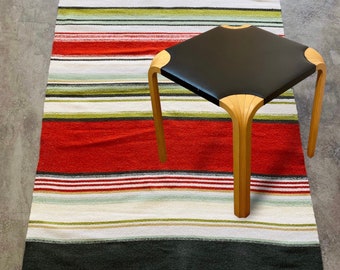 Super rare / collectable Finnish design / Iconic Artek X601 stool by Alvar Aalto, 1960s, Made in Finland