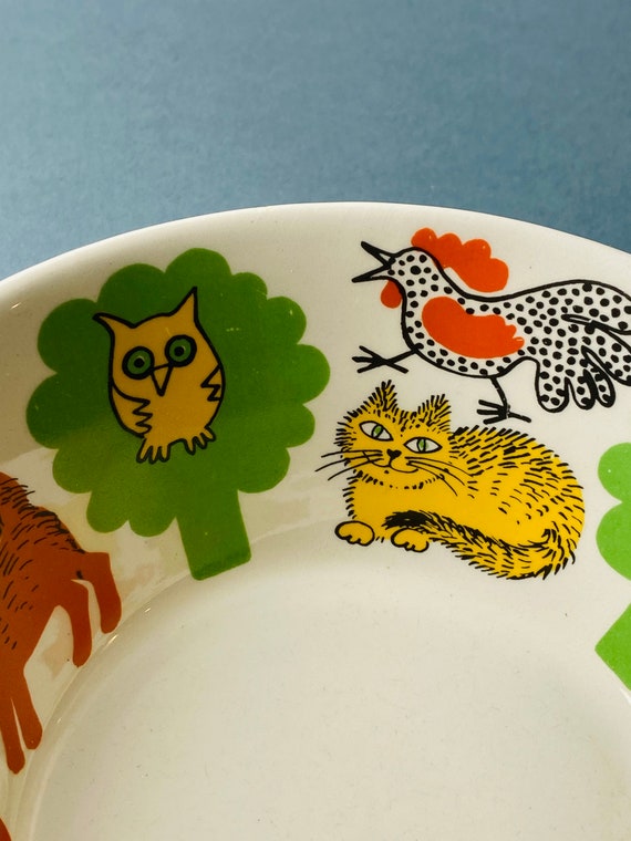 Rare/vintage Arabia Finland Children Bowl Named 