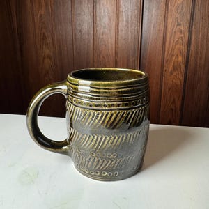 Rare arabia big mug with signiture designed by Ulla Procope, 1978 Made in Finland