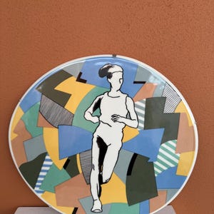 Collectable /Limited addition 82/500 ARABIA wall plaque, made for the 1994 European Athletics Championships