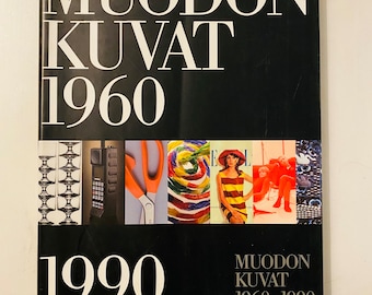 A book with a lot of important Finnish designers in different fields titled: Muodon kuvat 1960-1990/Images of Finnish Design 1960-1990