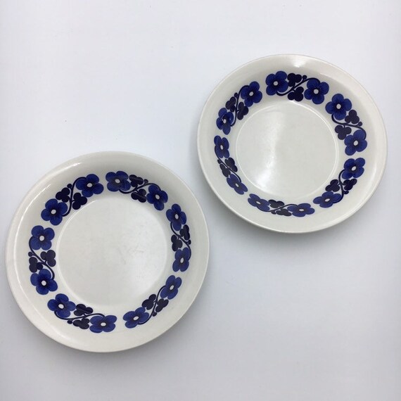 Made in Finland Very Big rare vintage Arabia Finland ceramic plate named Aamu designed by Esteri TomulaG\u00f6ran B\u00e4ck 1970s