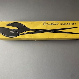 With original box/Vintage Mepal /Model from Melamine Salad Servers, made in Sweden