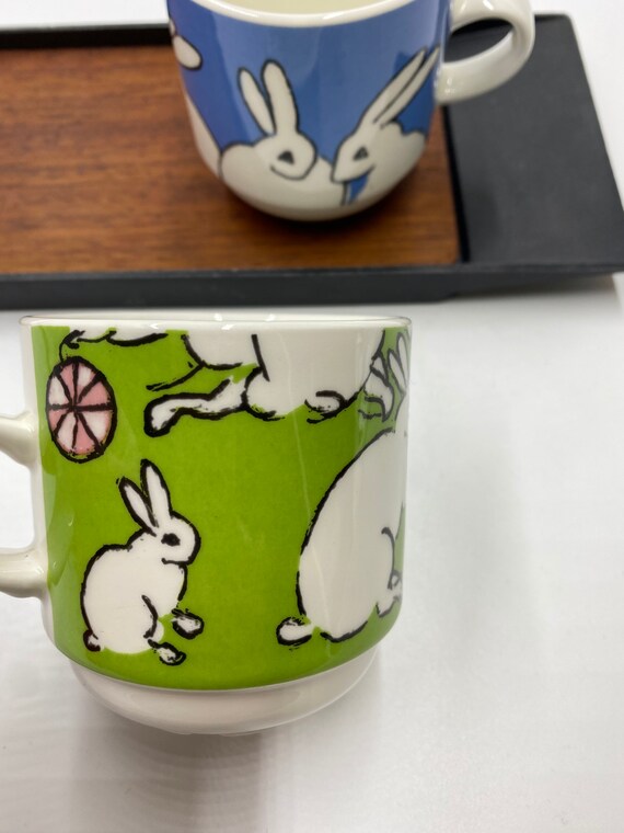 Buy Rare Vintage Arabia Finland Ceramic Bunny Mug Pair