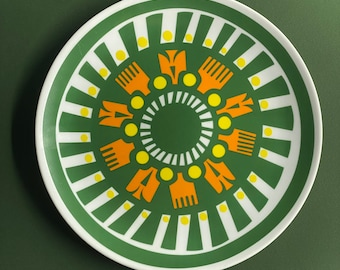 Rare -  Marimekko plate named “Taikamylly” designed by Sami Ruotsalainen , made in Finland