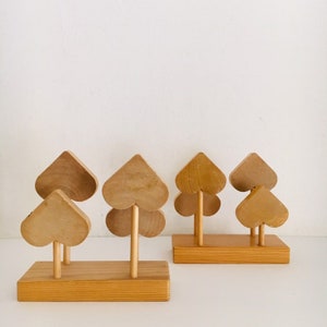 A set of two vintage Aarikka wooden napkin holder, Made in Finland, 1980s