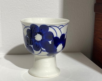 Rare/vintage Arabia Finland Atelje Goblet. Hand Painted Goblets