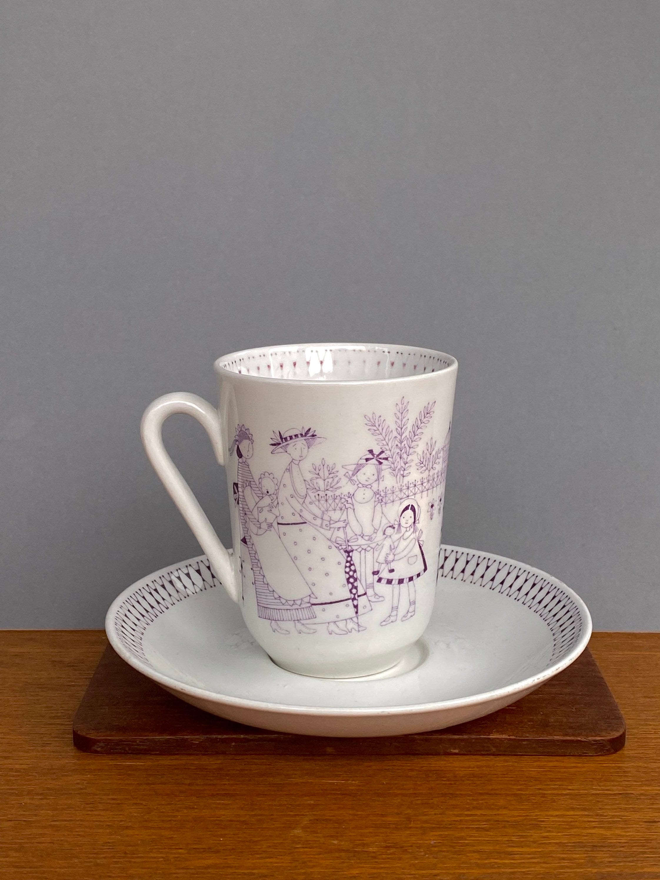 Super Rare Vintage Arabia Finland Emilia Ceramic Cocoa Cup