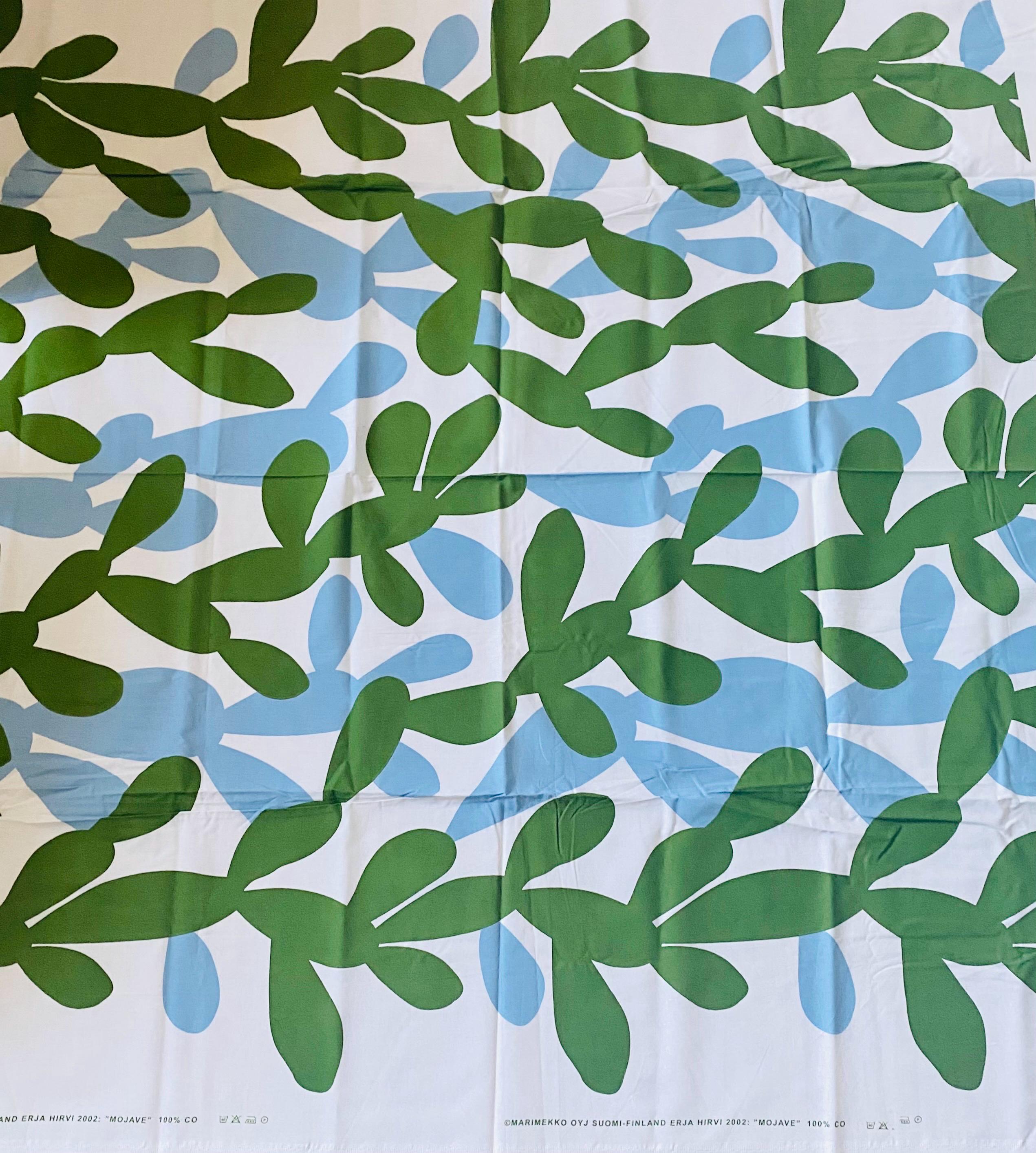 Refreshing Marimekko Curtain/ Table Cloth Named “mojave”, Designed