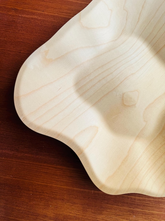 Alvar Aalto Wooden / Birch Plywood Serving Tray/ Bowl , Made in