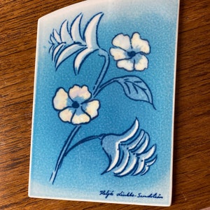 Vintage Arabia Finland ceramic wall art by Heljä Liukko-Sundström, 2004, Made in Finland