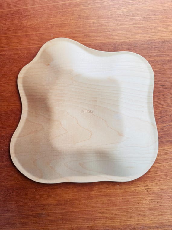 Alvar Aalto Wooden / Birch Plywood Serving Tray/ Bowl , Made in