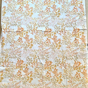 Big size, hand screen print vintage Marimekko fabric/curtain/table cloth designed by Marimekko famous Japanese designer Fujiwo Ishimoto name