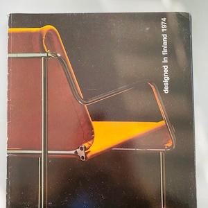 Rare vintage design magazine titled: Design In Finland, 1974