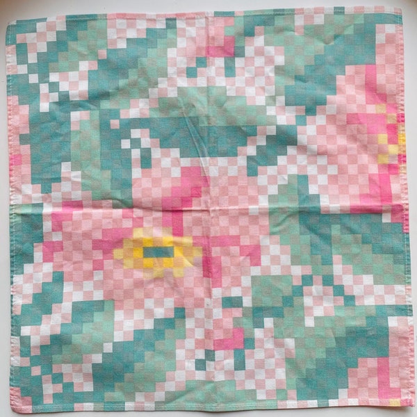 Vintage Marimekko small scarf, 1980s, made in Finland