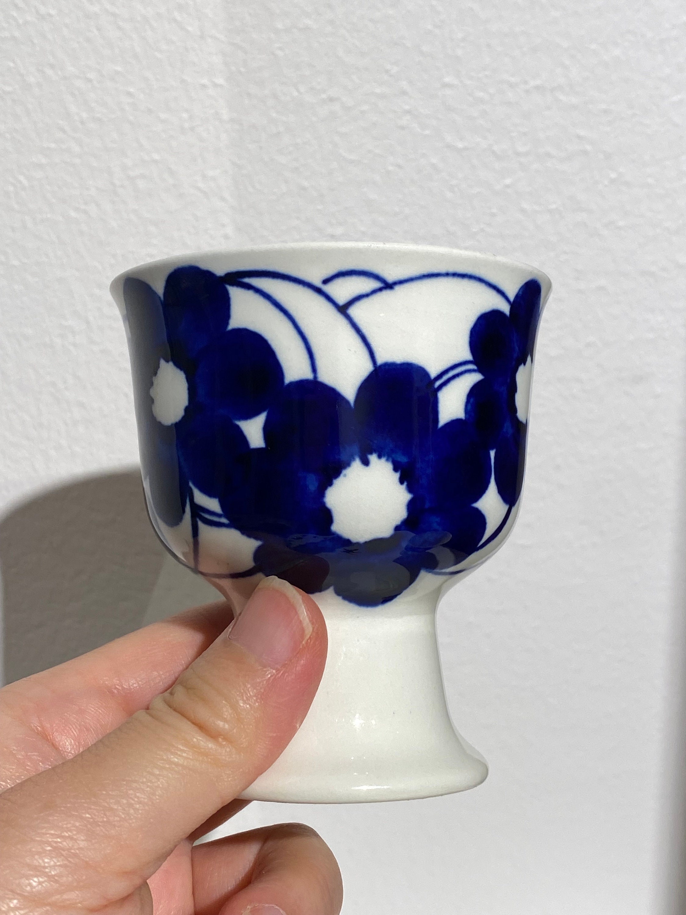 Rare/vintage Arabia Finland Atelje Goblet. Hand Painted Goblets