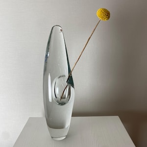 Vase vintage en verre « Orkidea » par Timo Sarpaneva pour Iittala, 1950s, fabriqué en Finlande