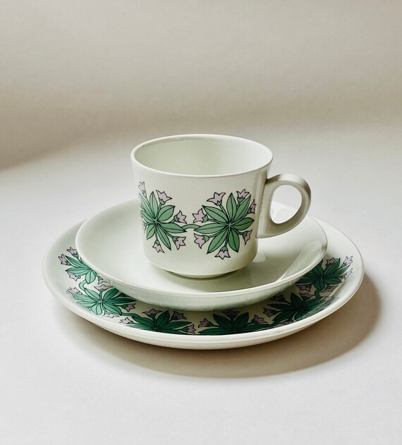 ブランド品専門の Rare/vintage Saucer With Cup Coffee Ceramic Finland Arabia その他