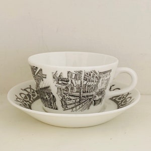 Very rare Gustavsberg big tea cup named ”Comp” by Calle Blomqvist for Gustavsberg in 1960s, made in Sweden