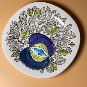 Rörstrand plate named “Eden” designed by Sigrid Richter, 1960s made in Sweden