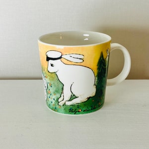 Vintage Arabia Finland ceramic mug designed by Heljä Liukko-Sundström, 2009, Made in Finland