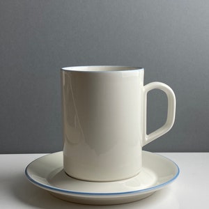 Very Rare/Big vintage Arabia Finland ceramic tall mug set named &quot;Cool&quot; designed by Heikki Orvola, 1990,made in Finland