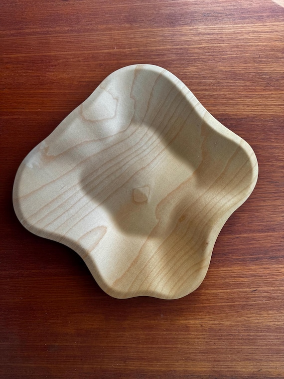 Alvar Aalto Wooden / Birch Plywood Serving Tray/ Bowl , Made in