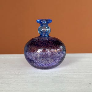 Rare Signed/ vintage Kosta Boda miniature glass vase Antikva by Bertil Vallien for Kosta Boda, 1990s, Made in Sweden