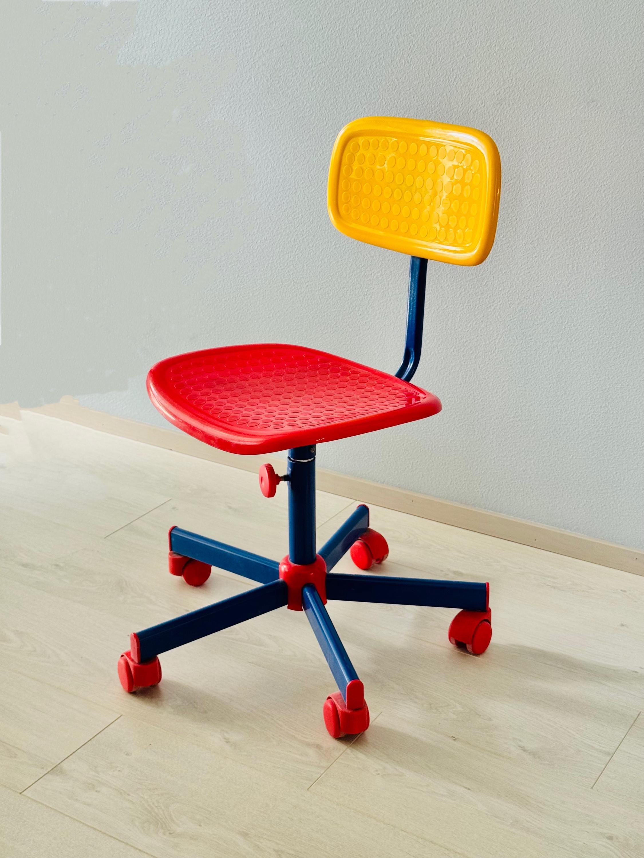 Memphis Style Vintage Adjustable Office Desk Chair Designed by