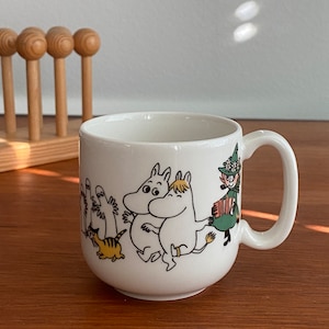 Vintage Arabia Finland Moomin Children's Mug “iloinen Perhe