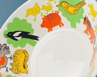 Rare/vintage Arabia Finland Children Bowl Named 