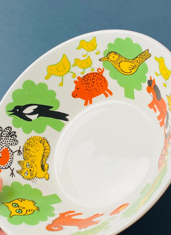 Rare/vintage Arabia Finland Children Bowl Named 
