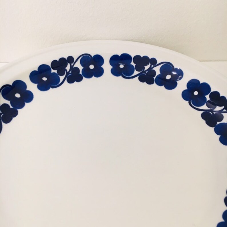 Made in Finland Very Big rare vintage Arabia Finland ceramic plate named Aamu designed by Esteri TomulaG\u00f6ran B\u00e4ck 1970s