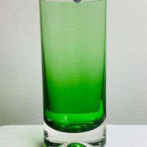 Collectable rare vintage arabia art glass vase “KF295” by Kaj Franck, 1964, Made in Finland
