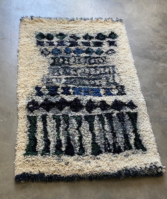 (1950s)-1960sミッドセンチュリー ラグ mid century rug 3size 2colors / ミッドセンチュリー ラグ カーペット