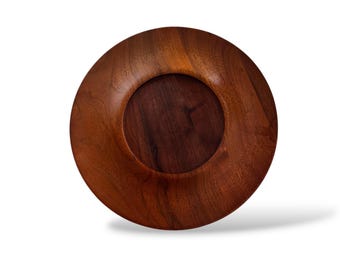 A Vintage 1950s "Ozark Walnutware Native Wood Products" tray