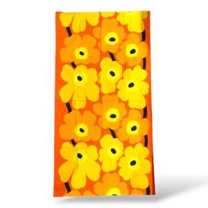 Marimekko orange ”Unikko”  by designer Maija Isola, made in Finland