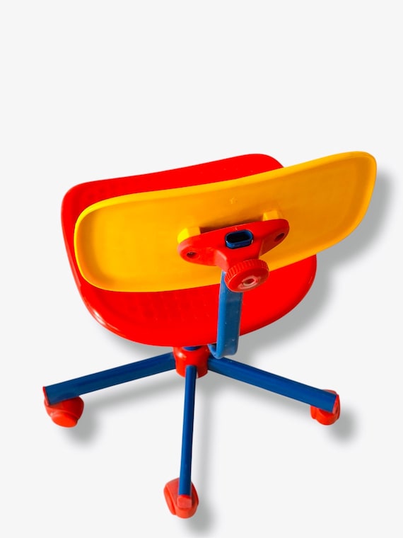 Memphis Style Vintage Adjustable Office Desk Chair Designed by